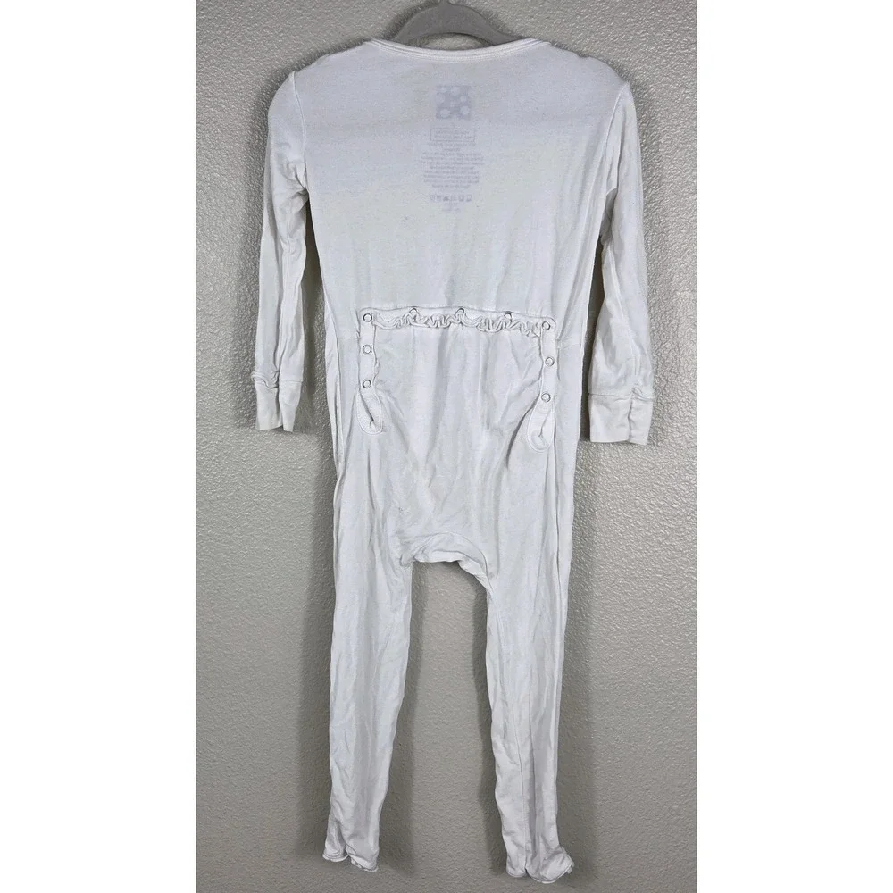Posh Peanut Floral Bamboo‎ Sleeper 2T + Kickee Pants White Footie Pajamas 2T...